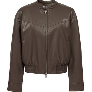 
Vero Moda Jacket Women's 2026 Spring and Summer Barn Style Elastic Hem PU Jacket 325317027