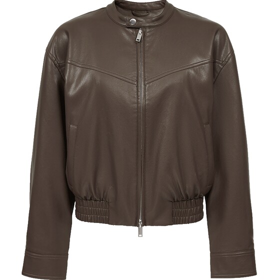 
Vero Moda Jacket Women's 2026 Spring and Summer Barn Style Elastic Hem PU Jacket 325317027