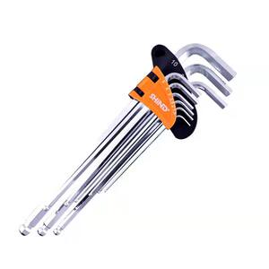 
German quality high hardness hexagonal wrench 9-piece screwdriver combination set hexagonal wrench hexagon