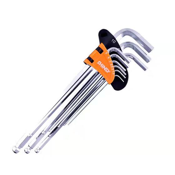 
German quality high hardness hexagonal wrench 9-piece screwdriver combination set hexagonal wrench hexagon
