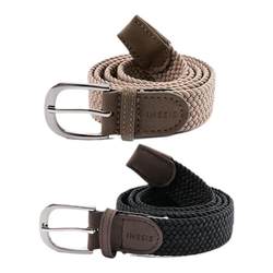 Decathlon Casual Braided Belt Men's Alloy Canvas