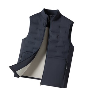 [轻暖羽绒]梦特娇男士羽绒服26冬装背心立领外套保暖马甲防钻绒C