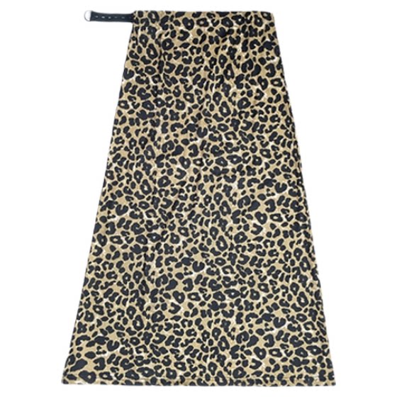 Pregnant women's leopard print skirt, new spring and summer slimming, adjustable drape, hip-covering A-line mid-length skirt