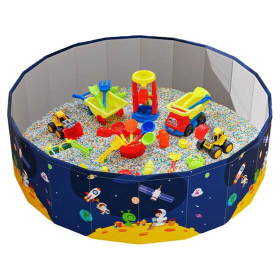 Children's indoor beach cassia toy sand pool digging sand imitation porcelain sand sand set baby home fence ball pool