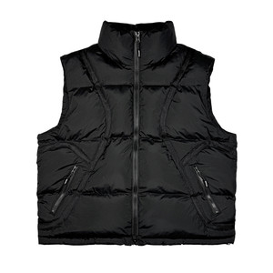 ComicTree C.t 2025 new winter webbing stand collar cotton vest men's outer vest vest outdoor