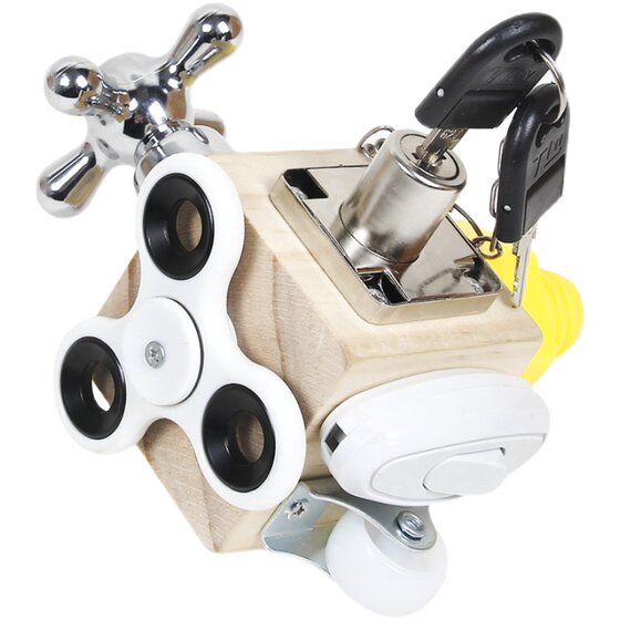 
Douyin Children's Puzzle Busy Section Montessori 1-year-old baby 2 Early Education Montessori Teaching Aids Lock Box Toy House