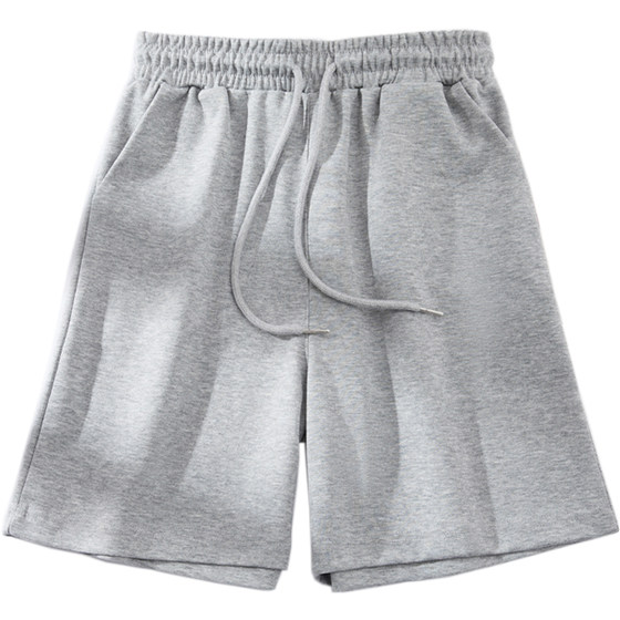 
Women's pure cotton sports shorts for summer outerwear 2026 new 5-point casual wide-leg mid-pants five-point pants loose and trendy