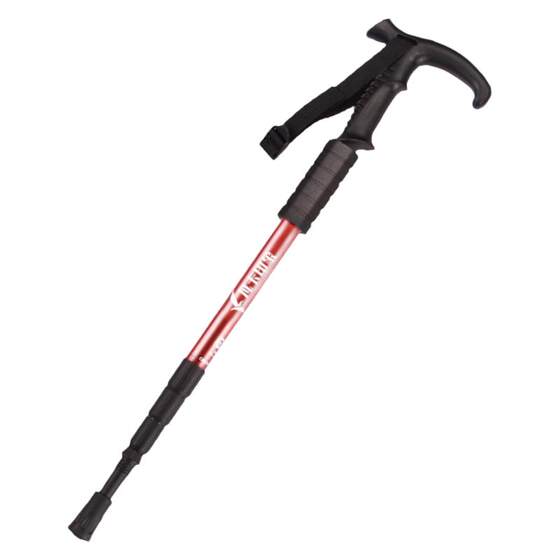 Outdoor climbing cane carbon ultra -light expansion folding ski -skiing non -slip crutch Multifunctional mountain climbing equipment