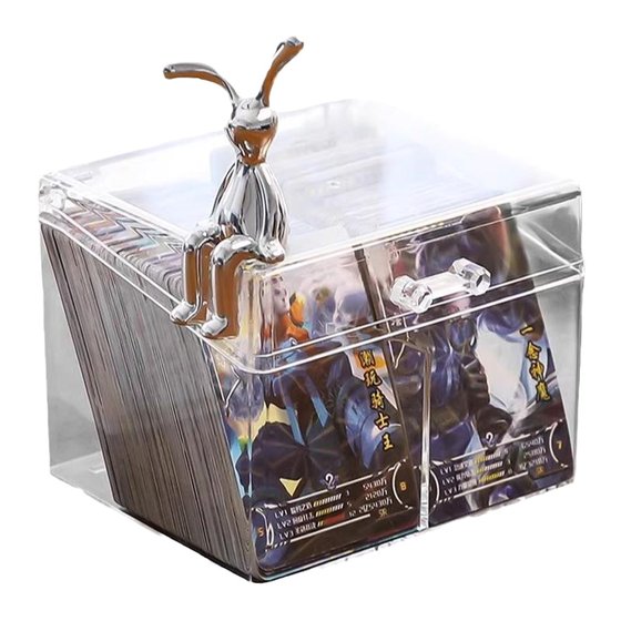 Transparent large -capacity flip storage box Hurry card cover small card film storage and finishing box multifunctional dustproof box