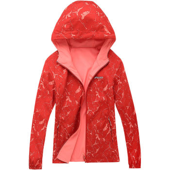 Reversible outdoor windproof camouflage skin-friendly breathable women's