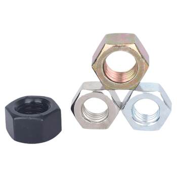 Grade 8 black galvanized color galvanized nickel hexagon nut