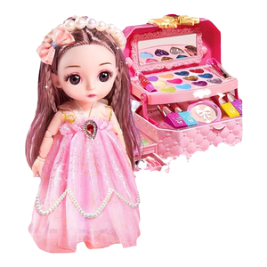 
Children's toy set that can make up dolls little princess practice dressing change 2025 new girl gift box