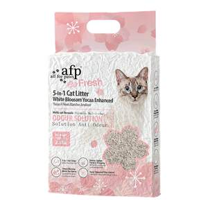 
afp cherry blossom white tea yucca cassava mixed cat litter tofu sand bentonite absorb water and gather strong deodorization low dust