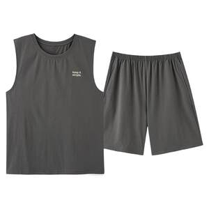 
Sleeveless pajamas for men summer modal cotton vest shorts plus size men's 2026 new summer home wear