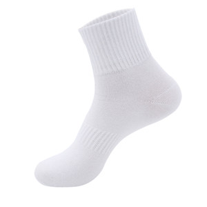 
Socks women's mid-calf cotton socks autumn and winter men's sports socks white anti-odor sweat-absorbent breathable high-top versatile college basketball socks