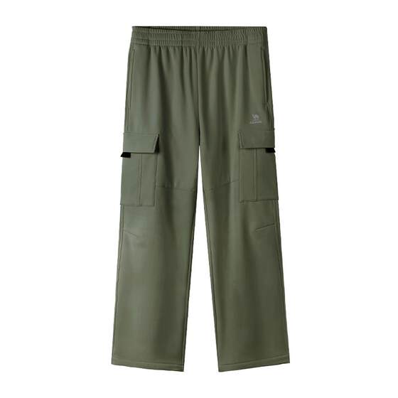 
Camel sports workwear velvet pants men's straight outdoor windproof and waterproof hiking pants paratrooper casual warm mountaineering pants