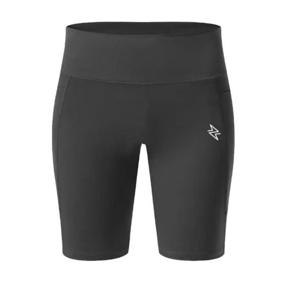 LiShi Men and Women Sports Compression Shorts Mobile Phone Waist Bag Pocket Elastic Yoga Shorts Fitness Compression Tights