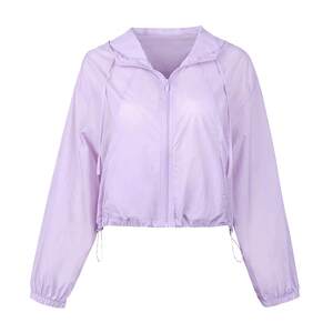 annerun Light sunscreen clothing female loose outdoor top coat hooded anti -ultraviolet jacket fast dry clothes skin jacket
