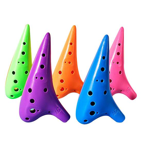 
Ocarina 12-hole ac-tune midtone beginner children's introduction to adult students professionally play plastic resin anti-fall instruments