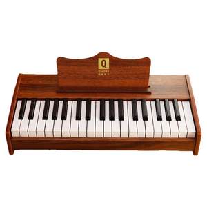Qiaowa Children's Piano Wooden Electronic Piano Piano Male Primary Study Baby Musical Instrument Gifts 37 -key Toys
