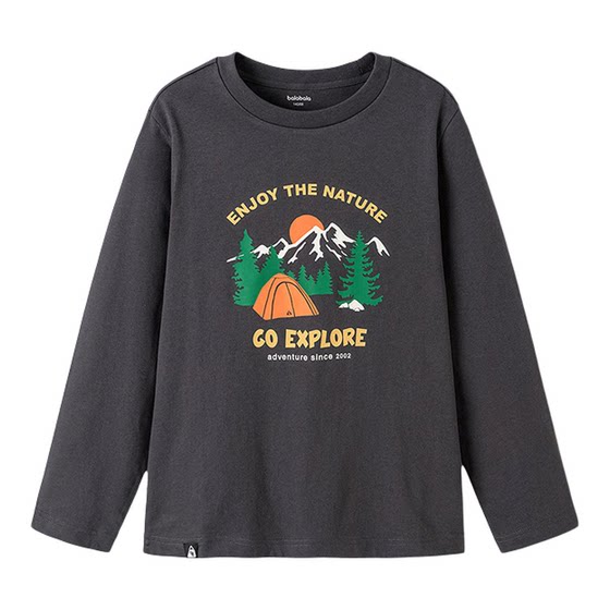 
Balabala children's clothing children's long-sleeved T-shirt boys 2026 new spring clothing girls' bottoming shirts pure cotton tops trendy
