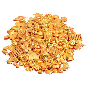 
Creative mini simulation alloy mascot, perfect little ingot, gold bricks, golden beans, Ruyi rice, golden beans cornucopia