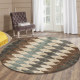 American retro round carpet ຫ້ອງນອນຫ້ອງນອນ bedside carpet hanging basket cloakroom Nordic floor mat European style