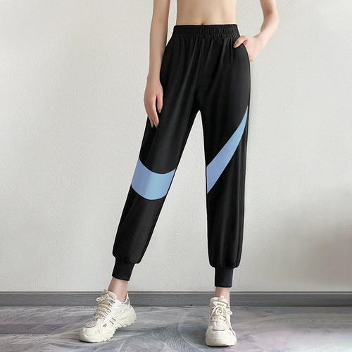 스포츠 여름 여름 바지, 얇고 속건성, 통기성, 헐렁함, 커프가 있는 캐주얼 요가, 다리 바인딩, 달리기 트레이닝 피트니스 바지 바지 바지 바지 바지