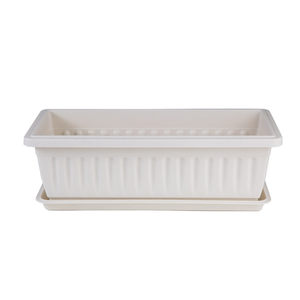 Balcony planting basin special box long square vegetable planting pot outdoor outdoor water absorption strawberry pot plastic plastic flower pot large
