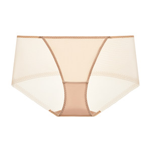 
Lan Zhuoli underwear women's pure cotton bottom crotch mid-low waist boxer pants comfortable skin-friendly and mark-free shorts light and breathable bottom pants