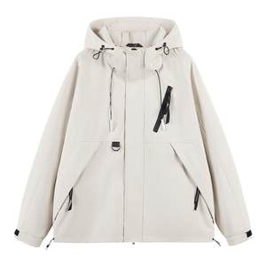 Maityou work jacket men's autumn 2025 new hooded casual outdoor sports jacket