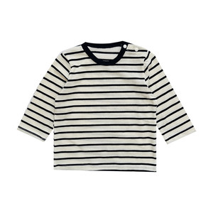 
Baby T-shirt long-sleeved spring and autumn bottoming shirt baby clothes boys fashionable and versatile striped baby girl top