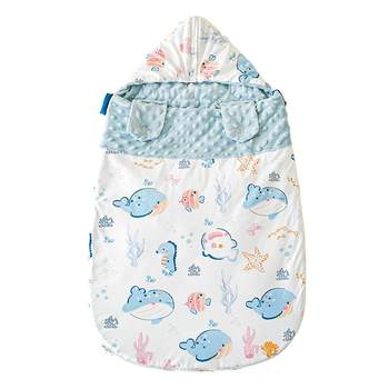 Baby Sleeping Bag Autumn and Winter Thick Anti-jumping Soothing Baby Doudou Sleeping Bag Duvet Newborn Anti-Kick Quilt