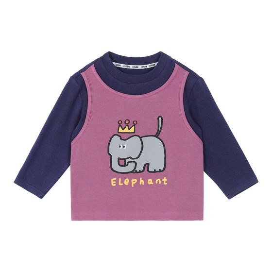 
Little O Dad Baby Boy Baby Fake Two-piece T-Shirt Long Sleeve Autumn 2026 New Baby Personalized Handsome Top