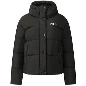
FILA Goose Down Fila Down Jacket Women's 2025 Winter New Short Hooded Top Versatile Slim Casual Jacket