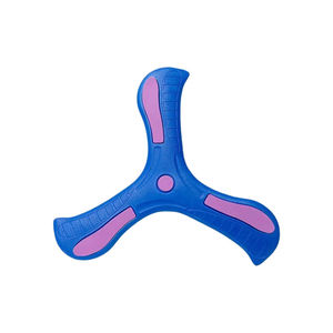 Hand throwing children's boomerang large toys fly back and fall to no awkward outdoor parent-child interactive toys three-leaf back power label
