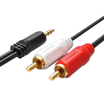 Akihabara 3.5 to double lotus audio cable speaker cable