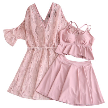 Advanced lace sunshine jersey conservative swimsuit new style
