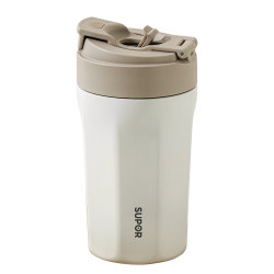 Supor thermos cup girls' high-looking straw water cup