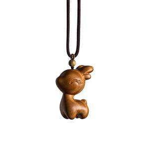 Along the way, Ping An Tonmo Little Deer Car Rearview Mirror Pendant Cute Creative Gift Creative Gifts
