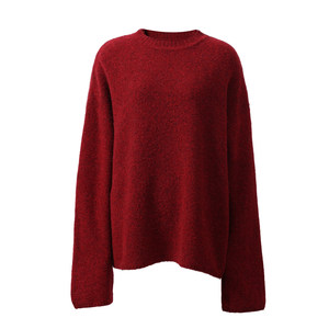 
Mogas cloud soft and glutinous high-quality wool blended plush sweater A-line knitted skirt suit for women