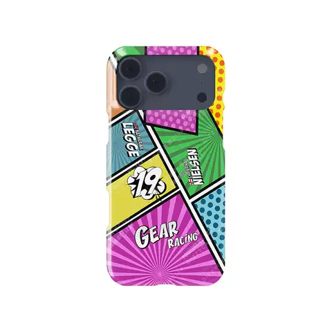 Dizzy Gear Racing Comic Style Phone Case for iPhone 17, 16, 15, 14 and 13