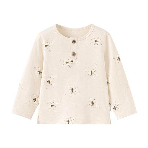 
babylove baby long-sleeved t-shirt for men and women, spring and autumn bottoming shirt, cotton polyester inner layer, casual all-match top for infants and young children