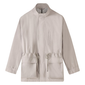 
[Efficiently waterproof, wear-resistant and easy to care for] CULTUM gentleman's outdoor hunting jacket spring and summer stand-up collar men's jacket