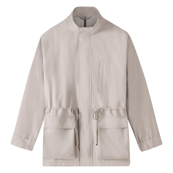 
[Efficiently waterproof, wear-resistant and easy to care for] CULTUM gentleman's outdoor hunting jacket spring and summer stand-up collar men's jacket