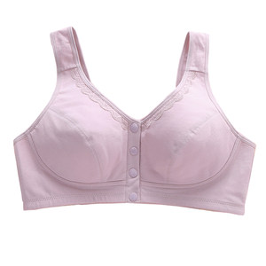
High school girl pure cotton lining large size underwear female junior high school student fat MM thin big breasts small bra autumn and winter