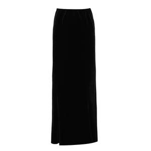 
DPLAY[Benefit] 2025 Winter New Style Black Skirt Women's Slim Knitted Fishtail Skirt Long Skirt
