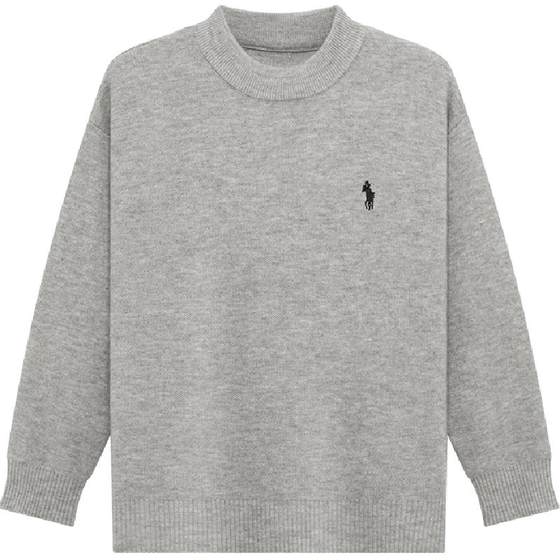 
Zuoxi children's clothing boys' sweaters solid color children's autumn and winter 2025 new boys' winter clothing thickened knitted sweater inner wear