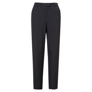 
Langzi Versatile Fashion Black Slim Pencil Pants Small Leg Pants Straight Suit Pants Women's 2025 Winter New Style