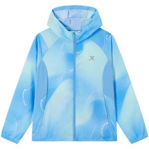 
Xtep children's clothing, medium and large children's summer new style breathable and lightweight children's outdoor jacket for boys' hooded woven sunscreen clothes